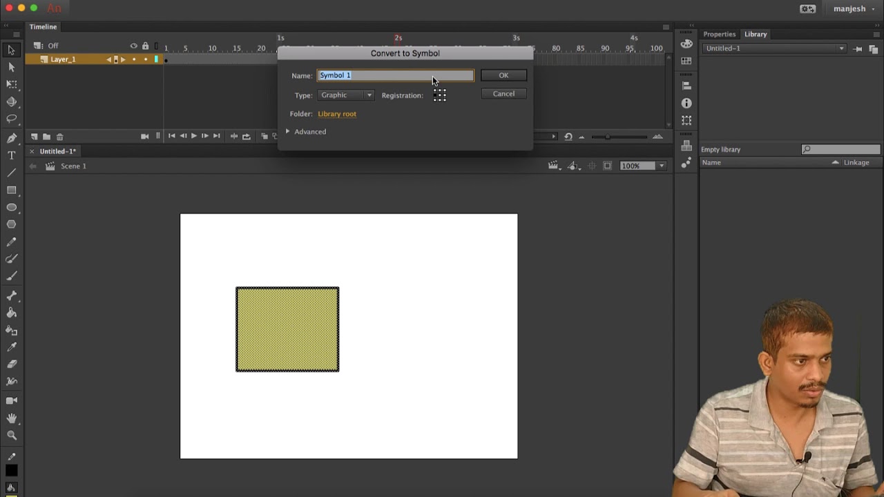 adobe animate cc classic tween in Hindi - YouTube