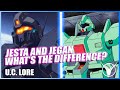Whats the difference between the jesta and jegan gundam universal century lore