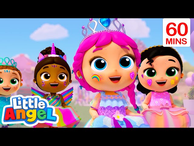 This is the Way we Dress like a Princess for Halloween | Nursery Rhymes for kids - Little Angel class=