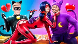Het Liefdesverhaal van Ladybug en Catnap! Ik Ben Geadopteerd door Superhelden! Smiling Critters