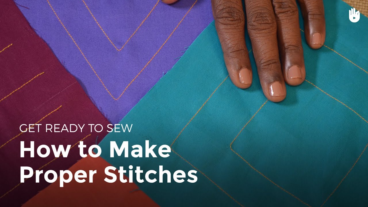 How to make proper stitches | Sewing - YouTube
