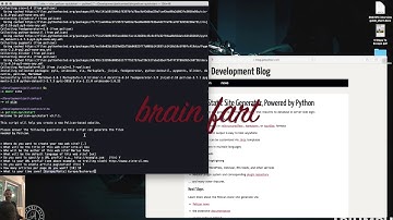 Lightning talk: pelican the static site generator
