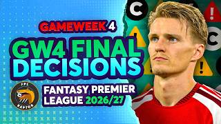 MY FPL GW4 FINAL DECISIONS 🚨 | ISAK & ØDEGAARD? 🤔 | Fantasy Premier League Tips 2026/27 screenshot 1