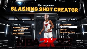 NBA 2K22 CURRENT GEN | DEMIGOD GUARD SLASHER BUILD! OP “SLASHING SHOT CREATOR”