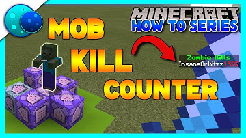 How To Make A Mob Kill Counter Using Commands! On Minecraft Bedrock Edition!