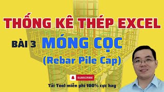Bài 3. Thống kê thép móng cọc cực nhanh bằng Excel| Th.S Mai Bá Nhẫn| DTC