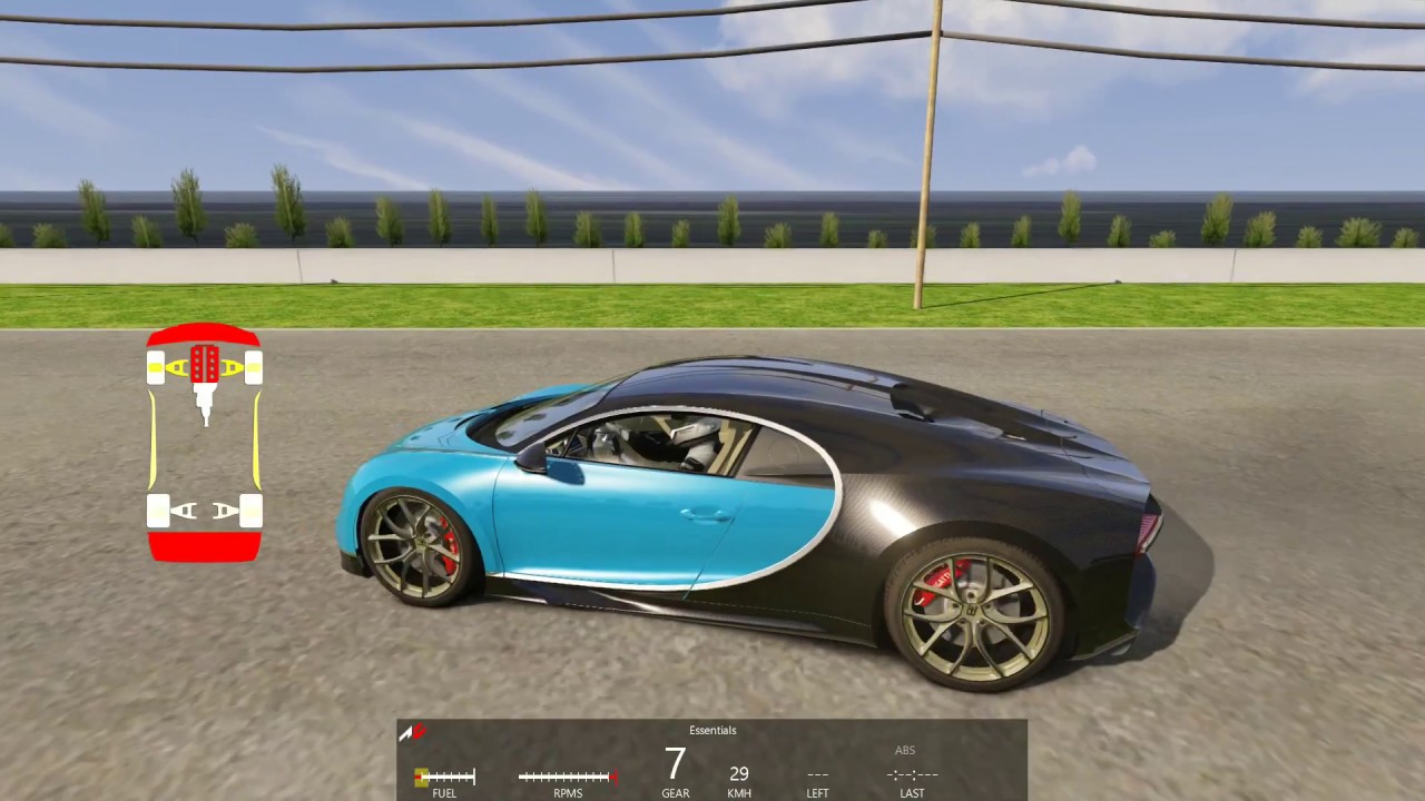 Bugatti chiron assetto corsa