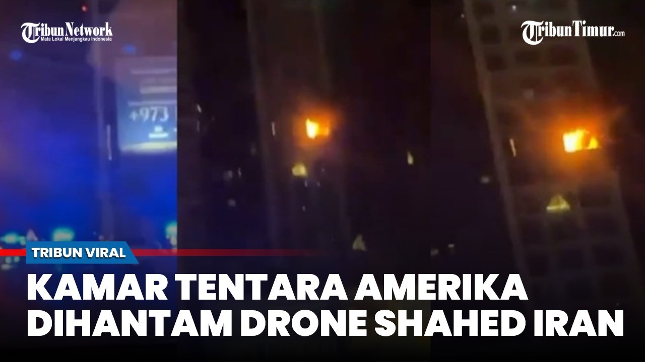 Drone Kamikaze Iran Hantam Gedung Diduga Tempat Tentara AS di Bahrain
