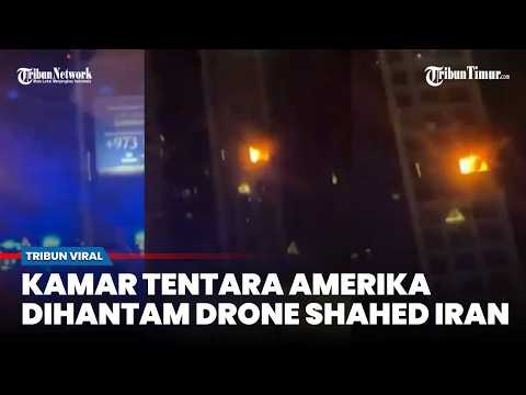 Drone Kamikaze Iran Hantam Gedung Diduga Tempat Tentara AS di Bahrain