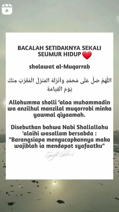 Bacalah setidaknya sekali seumur hidup#shorts #sholawat Al-Muqarrab#islam