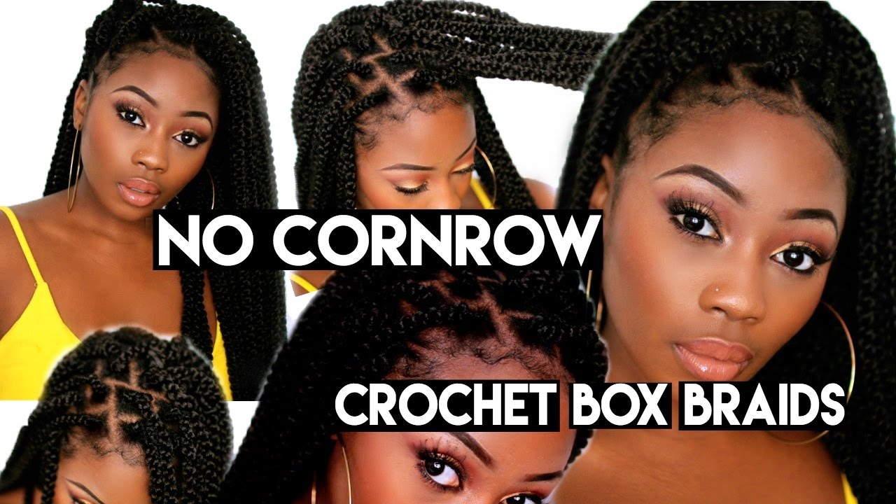 Individual Crochet Box Braids No Cornrows New Method Long Large 90 S Braids In 2 3 Hrs Youtube Crochet Box Braids Long Box Braids Box Braids Hairstyles
