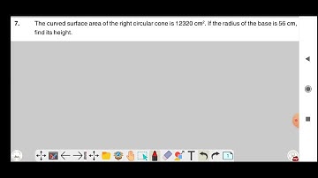 The curved surface area of the right circular cone is 12320 cm2. If the radius of the base is 56cm..