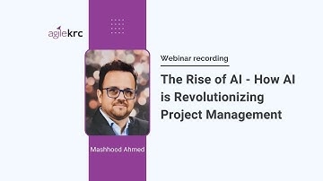 The Rise of AI - How AI is Revolutionising Project Management - Mashhood Ahmed #AgilePM