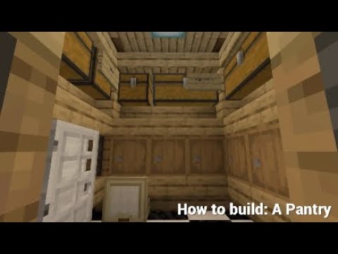 Minecraft Mansion Tutorial - How to build a Pantry!!