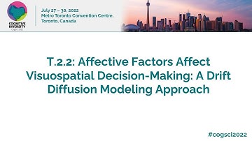 T2.2: Affective Factors Affect Visuospatial Decision-Making: A Drift Diffusion Modeling Approach