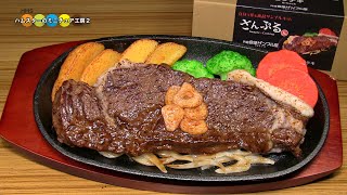 食品サンプルキットさんぷるん　ビーフステーキ作り