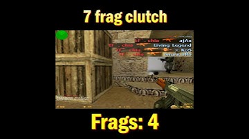 7 frag clutch #clutch #7k #nostalgia #oldschool #clip #clips #headshot   #win #counterstrike #cs16