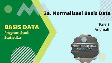 3a. Normalisasi Basis Data (part1 - Anomali)