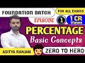 DAY 1 PERCENTAGE प रत शतत Basic Concepts All Govt Exams BY ADITYA SIR CGL TOPPER