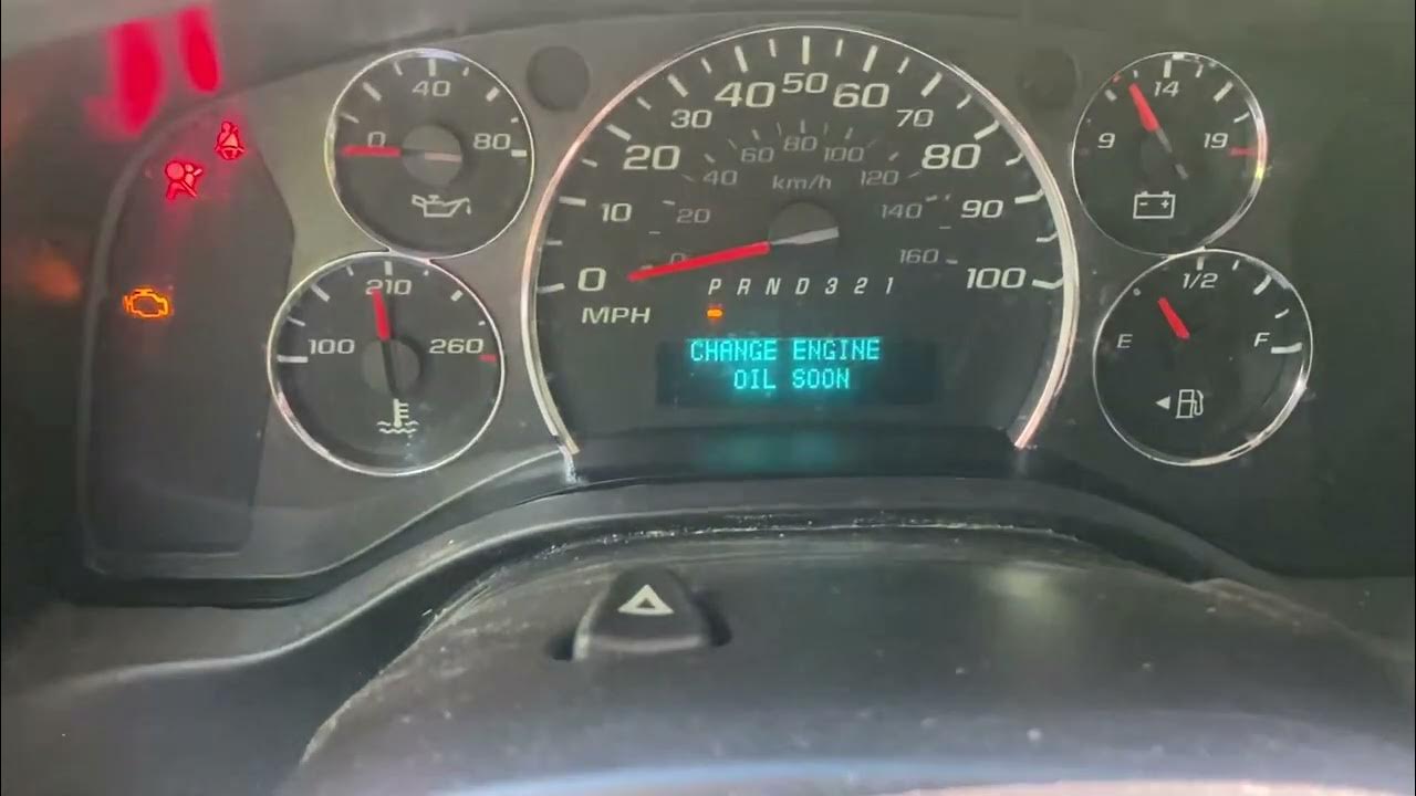 How To Reset The Change Engine Oil Light On A Chevrolet Chevy Express