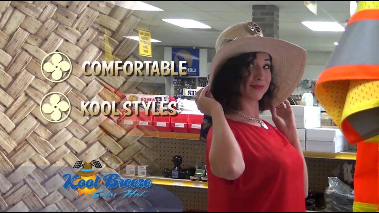 Kool Breeze Solar Hat - Made in the USA! Designed to keep you Cool and 100%  Solar Powered. The Kool Breeze Solar Hat Men and Women Styles.  www.koolbreezesolarhats.com #solarenergy #greenenergy #strawhat #solarpower  #