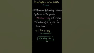 CBSE 9 | LINEAR EQUATIONS IN TWO VARIABLES | EX-4.1 QUESTION 2(v) | ROCKET SPEED COMPLETE COURSE |