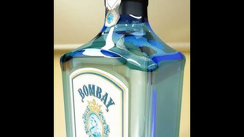 Photorealistic Bombay Sapphire Gin Bottle 3D model from CGTrader.com