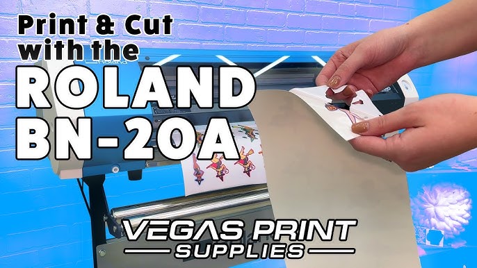 How to Make Perf Cut Vinyl Stickers with Roland BN-20A 
