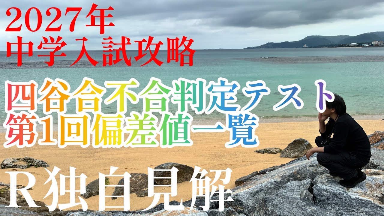 新学年セール 中学受験 RainbowⅠ 4科 検討用見本 注 ご購入後裁断予定 2026年R34編！2027年中学入試 攻略「四谷大塚合不合判定テスト第1回