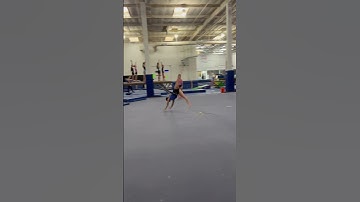 Front handspring front pike front tuck on the floor! #shorts #viralvideo #gymnastics #tumbling #fyp