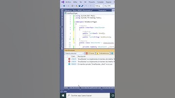 Implementar una INTERFAZ con C#  | Visual Studio Tips #TipsVisualStudio #TipsCsharp