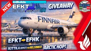 🔴VERTICAL LIVE | Fenix A321 Finnair Arctic Hop❄️Kittilä (EFKT) → Helsinki (EFHK) Round Trip+GIVEAWAY