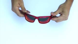 Unbreakable Sunglasses by REKS, Red WRAPAROUND with Red Mirrored Polarized Lenses screenshot 3