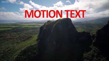 simple motion text effect by vegas pro