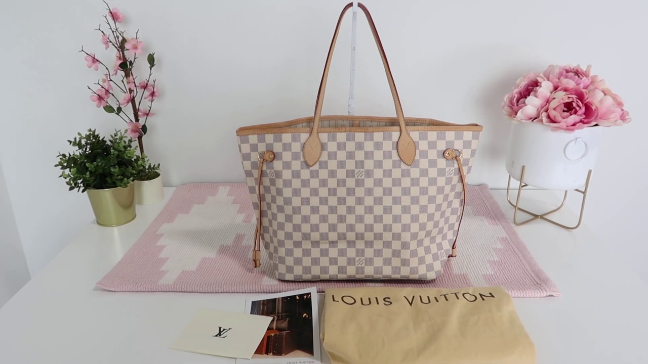 Authentic Louis Vuitton Damier Azur Neverfull MM