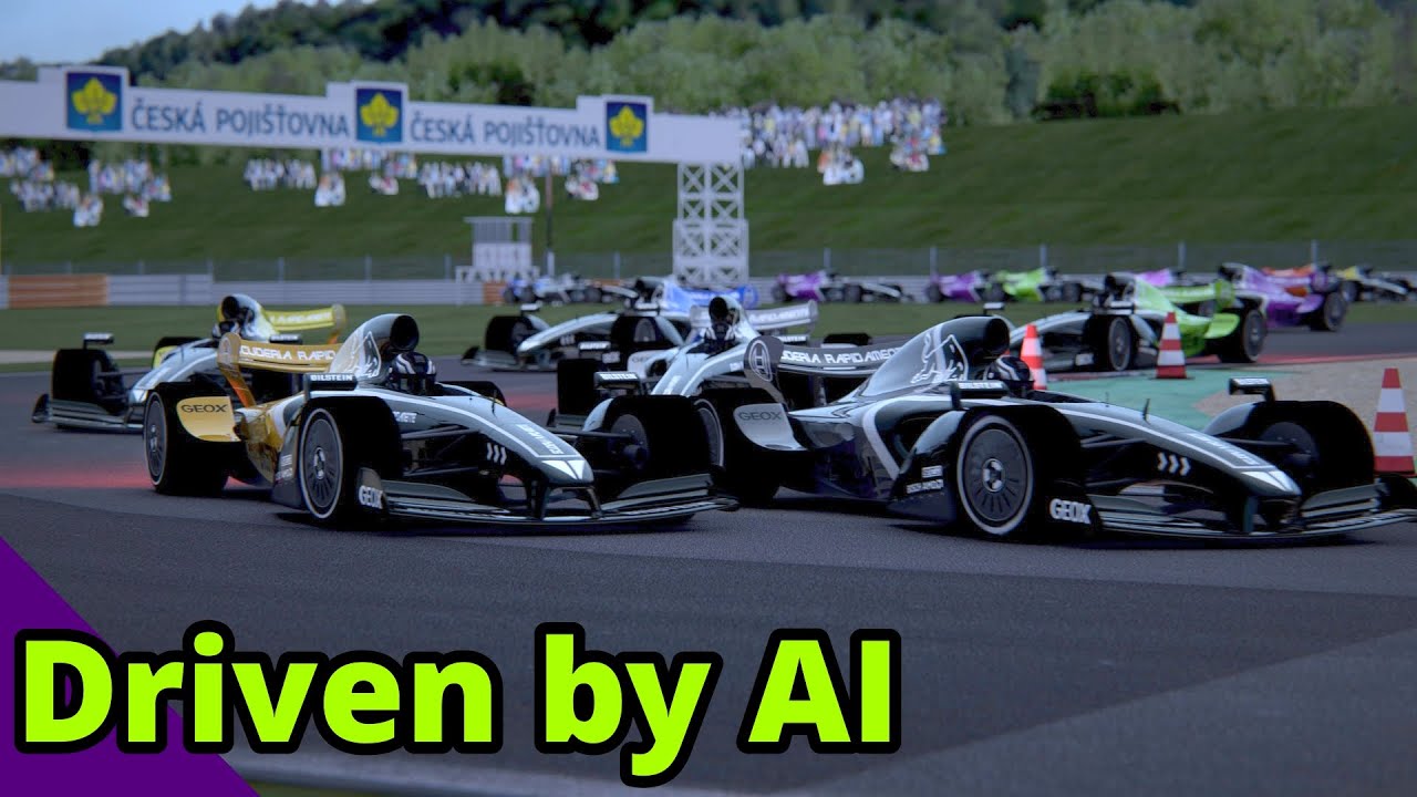 Fictional Formula cars race at Autodrom Most - Driven by Artificial ...