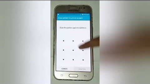how to set pattern lock in samsung j2, set pattern lock setting