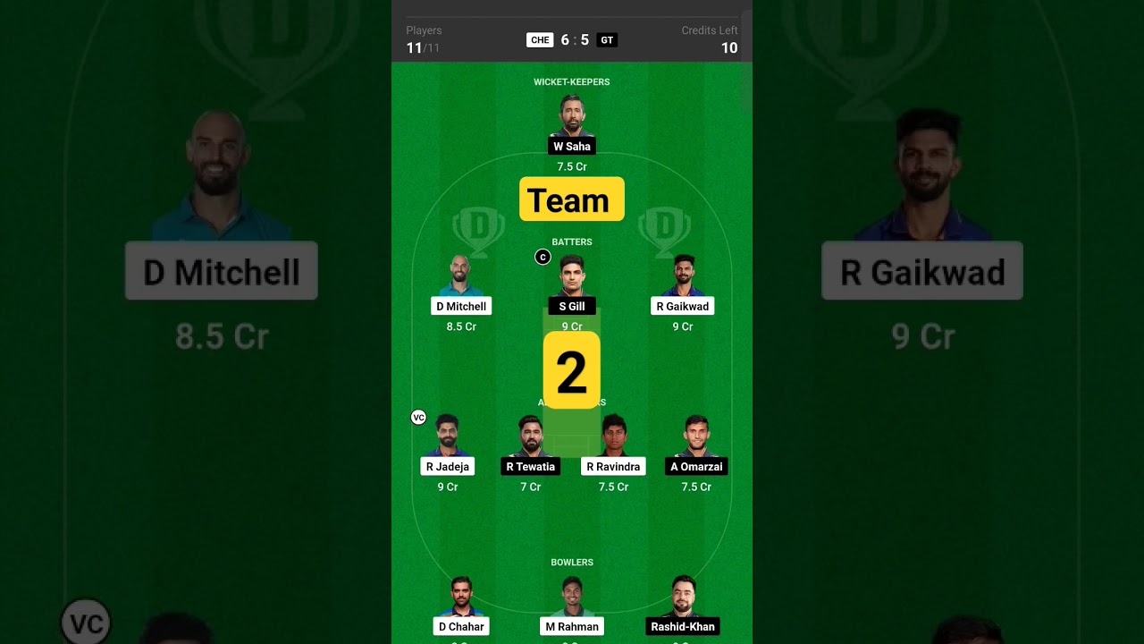 GT VS CSK Dream 11 prediction ||