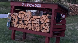 New Roadside Firewood Stand!  Finished!