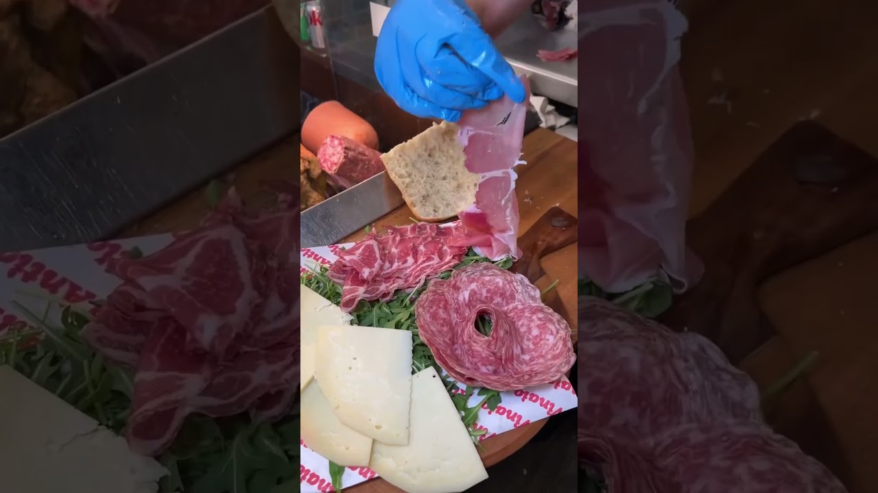 Charcuterie board is next level 📍Antico Vinaio #italianfood #charcuterie #foodie