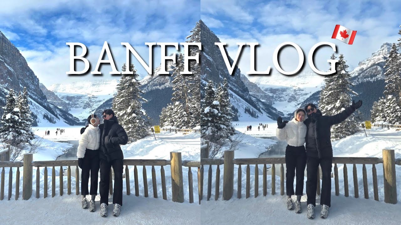 [BANFF VLOG🏔] 겨울왕국 캐나다 밴프 여행 | 관광지 코스 - 레이크루이스🏞 | 밴프 맛집🍽 | 캘거리 다운타운 ...