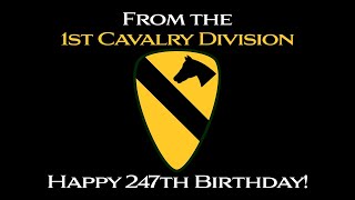Happy 247th Birthday from the 1st Cavalry Division