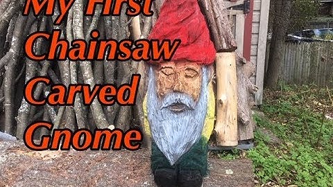 Chainsaw carving a Gnome !