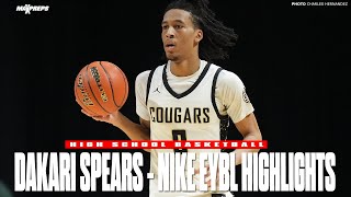 4⭐️ guard DAKARI SPEARS NIKE EYBL session 4 highlights! 🏀