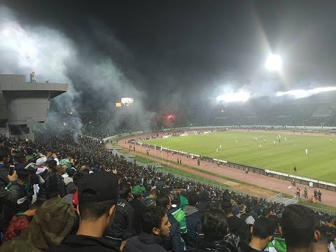جماهير الرجاء تبدع في أداء اغنية  "جامي ملينا -   Jamais Melina  مباراة الرجاء والاسماعيلي المصري