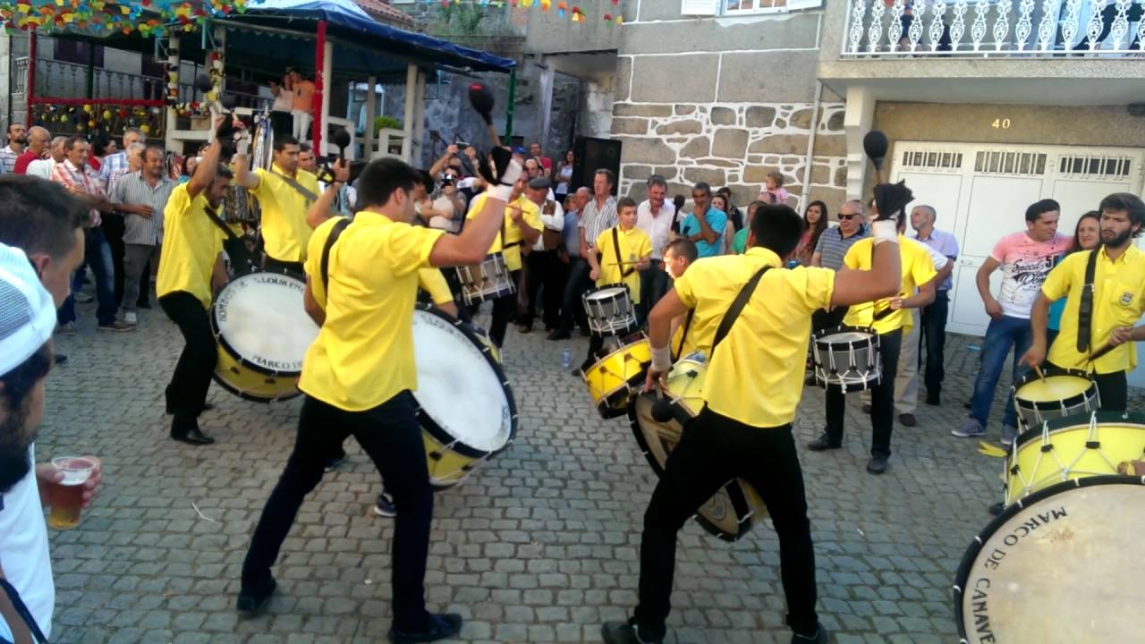 Grupo de Bombos de São Lourenço - Marco de Canaveses Festas de Vila De Arca 2016, Cinfães.