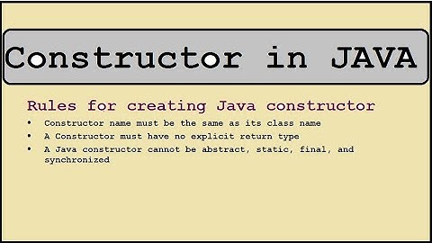 Video-25 Constructor in JAVA | type of constructors #java #javaforbeginners #javaprogramming