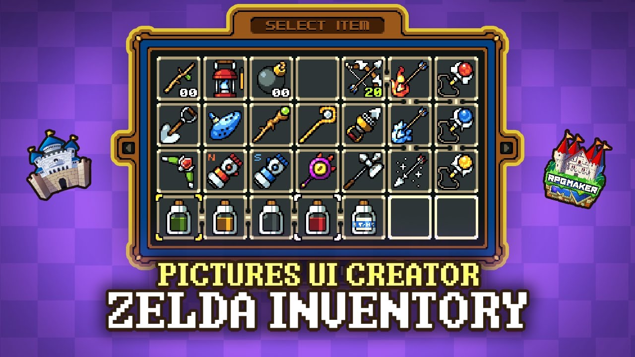 Create Inventory Menu like retro Zelda games - Pictures UI Creator ...