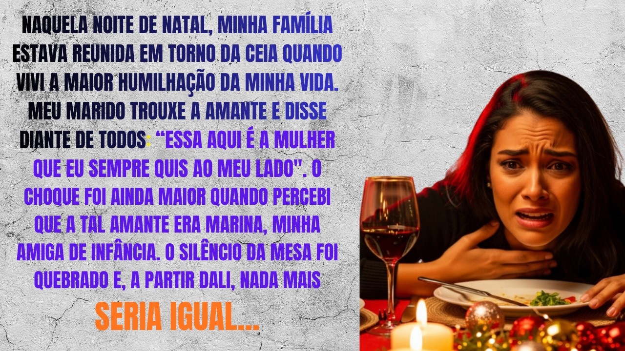Marido trouxe a amante para a ceia de Natal e a apresentou pra todos  Era minha amiga de infânci