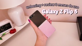 unboxing galaxy Z Flip 5 +  Review com 3 meses de uso 📱​✨​